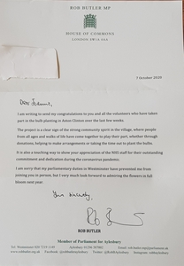 Rob Butler MP letter